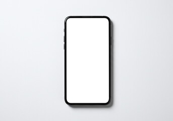 Isolated mobile phone mockup with blank screen for app promotion and design use isolated on white background
