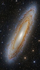 Wall Mural - stunning cosmic perspective of a spiral galaxy with vibrant nebulae and cosmic dust in space