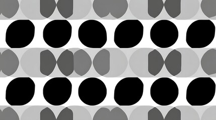 Poster - Repetitive Circular Pattern with Abstract Intersections Graphic Design Visual Art Background Image.