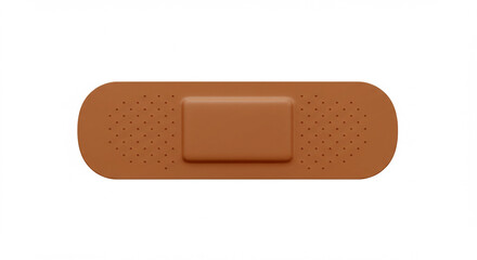 adhesive bandage. simple band aid. first aid bandage. isolated plaster. small wound care. medical pl