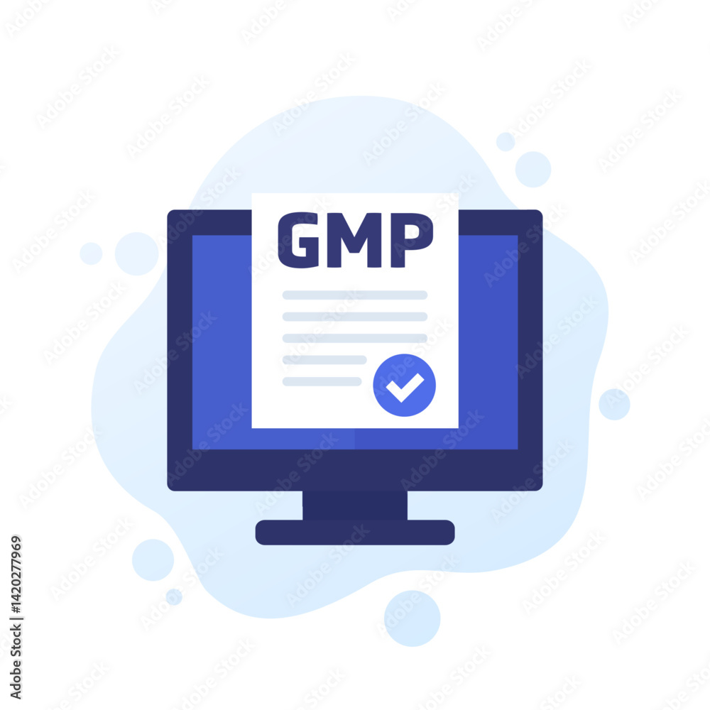 Gmp Unity Icon GMP vector icon, Good Manufacturing Practice concept Stock Vector ...