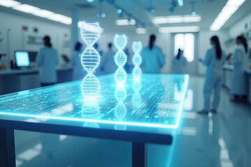 Poster - Holographic DNA Structures Visualization in Modern Laboratory Setting