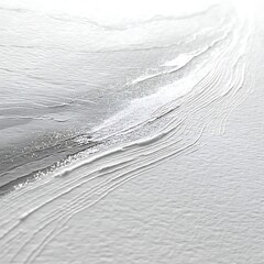 Poster - Soft Textured Surface with Grey and White Hues and Subtle Glittering Light Effects Artwork.