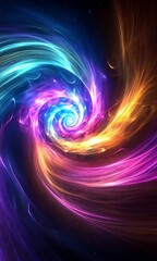 Aufkleber - swirling colors and lights create a mesmerizing visual experience in this captivating display