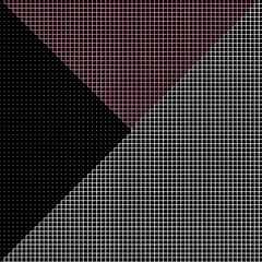 Poster - Tonal Gradients in Geometric Abstraction with Subtle Pink Black and White Gridwork Arrangement.