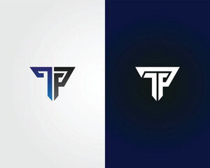 Poster - Abstract TP or PT Letter Initial Logo Design Icon Vector Template.