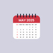 © Sazid - May 2025 Calendar Leaf.