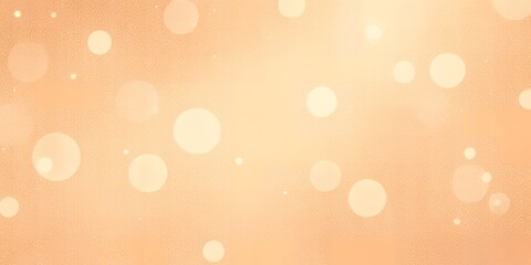 Poster - Soft peach background with blurred light circles and subtle glowing particles scattered around