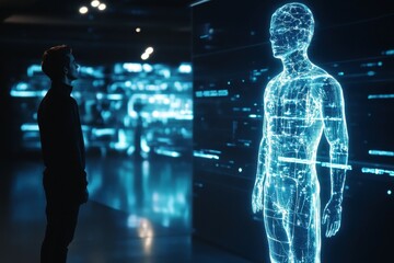 Poster - A new software allows people to generate perfect holograms of themselves, but when a users hologram starts taking on a life of its own,