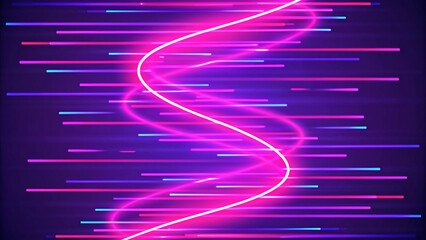 Aufkleber - speed movement neon abstract background, dynamic futuristic glow energy lines wallpaper, vibrant mot