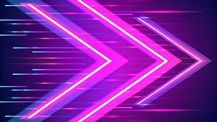 Poster - Speed movement neon abstract background, dynamic futuristic glow energy lines wallpaper, vibrant motion effect in digital style, colorful light trail for modern graphic design