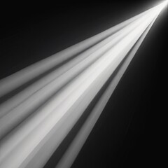 Poster - Light beams create an abstract background with a striking contrast against a dark setting