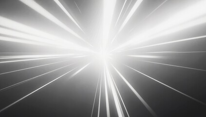 Poster - Abstract light rays creating a dynamic and modern background with a sense of depth and energy flowing outward