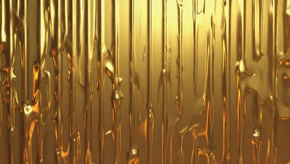 Poster - Golden abstract background with fluid textures creating a shimmering effect