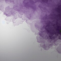 Poster - Creative abstraction of purple smoke elegantly blending against a light background