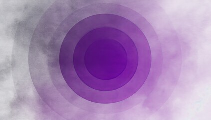Poster - Abstract purple concentric circles create a captivating background with soft edges, enhancing any creative project