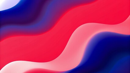 Poster - Fluid gradient background with red, blue and violet. Abstract color waves, modern digital art design with flowing motion and vibrant tones for creative visual projects and presentations