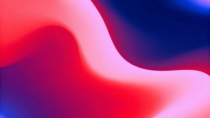 Poster - Fluid gradient background with red, blue and violet. Abstract color waves, modern digital art design with flowing motion and vibrant tones for creative visual projects and presentations