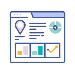 Poster - Colorful Dashboard Representing Data, Analytics, and Growth Concepts