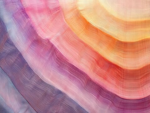 Radiant thread background with a curving pastel mist effect