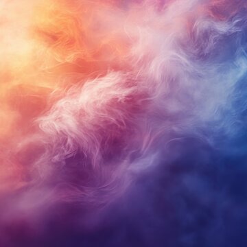 Shimmer haze rises gently on a dreamy stroked background