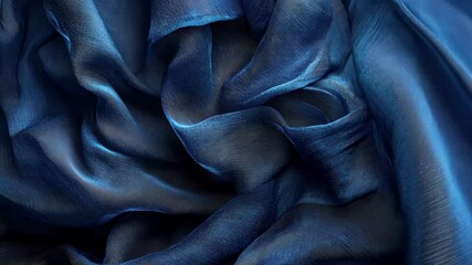 Leinwandbilder - Dark blue soft gradation abstract background with flowing textures creating a serene atmosphere, dark blue soft gradation abstract background