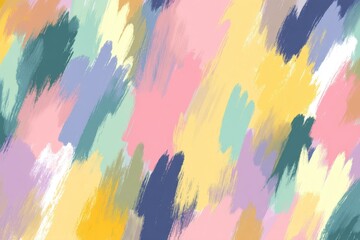 Poster - Abstract pastel paint strokes in diagonal direction for colorful and artistic backdrop