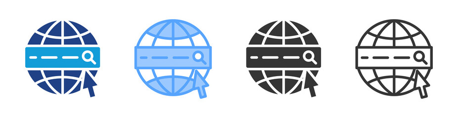 Poster - Website icon set multiple style collection