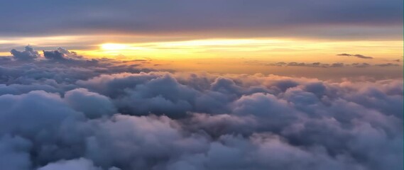 Wall Mural - Anamorphic video illuminating the sky with vibrant colors and soft clouds
