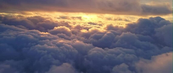 Wall Mural - Anamorphic video illuminating the sky with vibrant colors and soft clouds