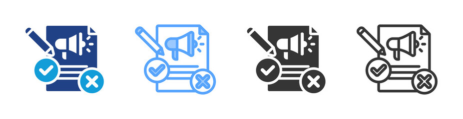 Aufkleber - Copy Editing icon set multiple style collection