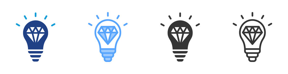 Aufkleber - Value Creation icon set multiple style collection