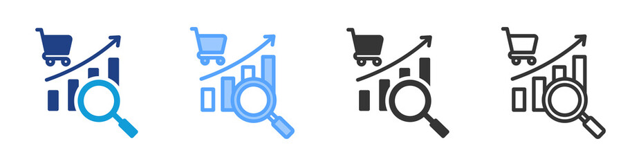 Poster - Demand icon set multiple style collection