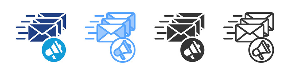 Poster - Spam icon set multiple style collection