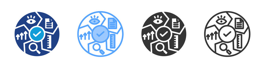 Poster - Lean icon set multiple style collection