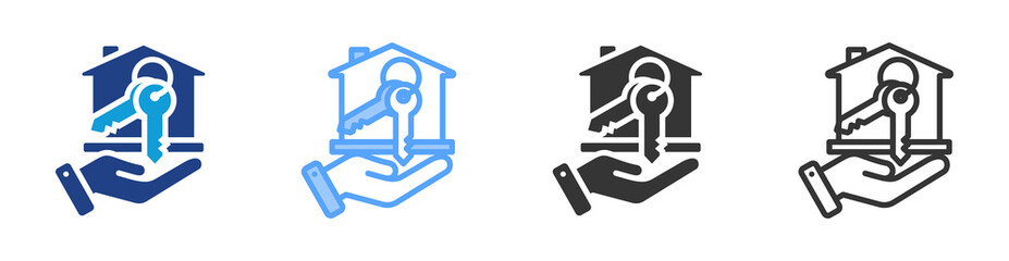 Poster - Seller icon set multiple style collection