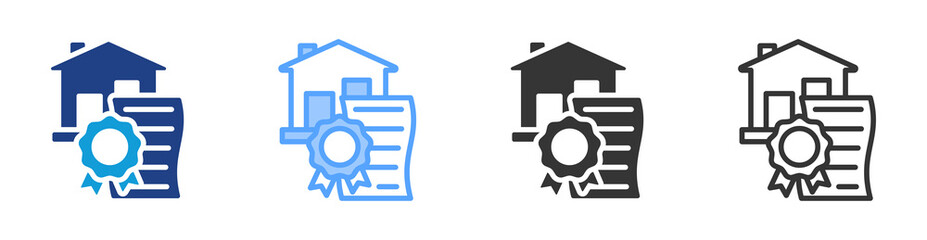 Poster - Tax icon set multiple style collection