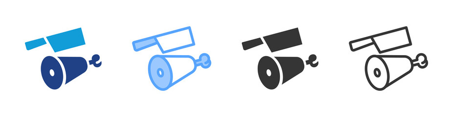Poster - Butcher icon set multiple style collection