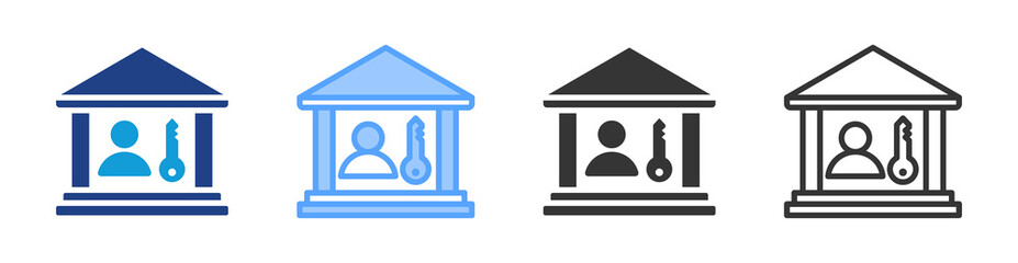Poster - Govern icon set multiple style collection