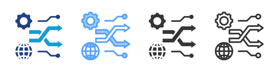 Aufkleber - Transform icon set multiple style collection