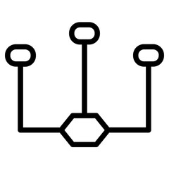 Poster - Global Network Trading Line Icon