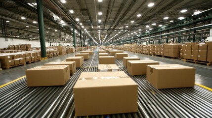 Poster - Fully automated packaging system inside a state-of-the-art factory