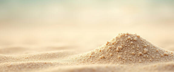 Wall Mural - close up soft sand background - isolated summer sand concept for relaxation and vacation themes, per