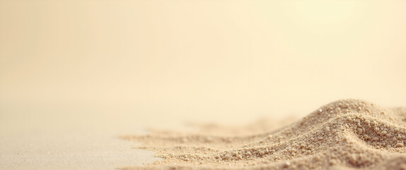 Wall Mural - isolated soft sand background for summer relaxation - perfect for vacation themes with empty space f