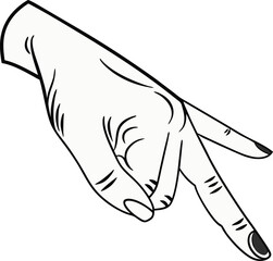Aufkleber - Finger vector icon  art