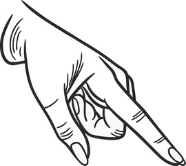 Aufkleber - Finger vector icon  art