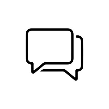 Comment icon speech bubble symbol Chat message icon. Conversation, SMS, Notification, Group Chat. Chatting icon. vector illustration eps  10.