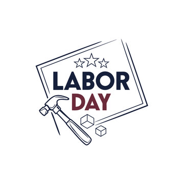 labor day logo design 