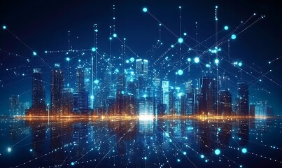 Poster -  5G, 6G, Big data wireless network, high speed internet, cloud computing or connect diagram technology, Data storage, service, synchronize, online, financial, Connectivity global, smart city, 