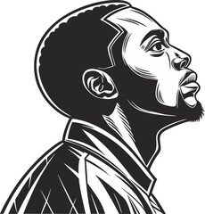 Poster - Human head silhouette vector art